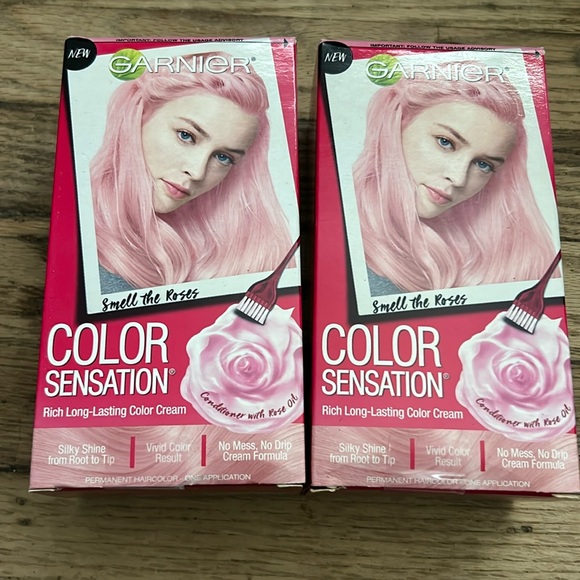 Garnier Color Sensation Smell the Roses pink hair dye- 2 boxes - Picture 1 of 5